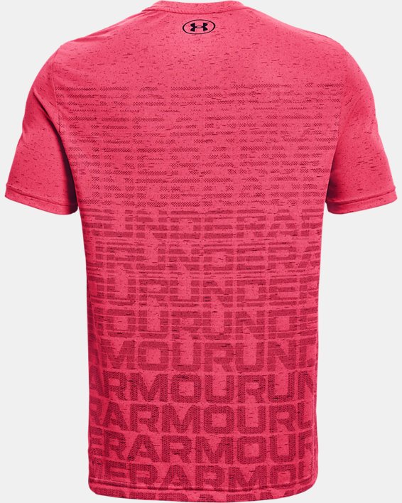Camiseta de manga corta UA Seamless con marca para hombre, Pink, pdpMainDesktop image number 5